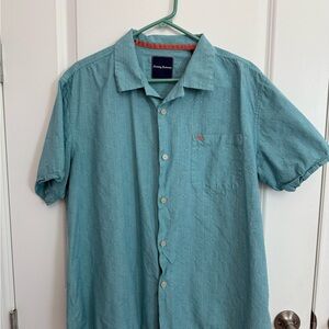 Tommy Bahama Cypress Sands Camp Shirt Lagoon Water